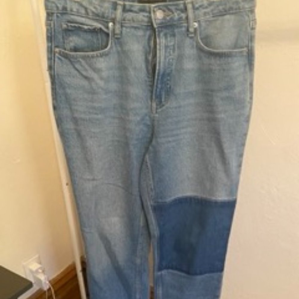 Free Assembly Blue Patch Jeans Size 10